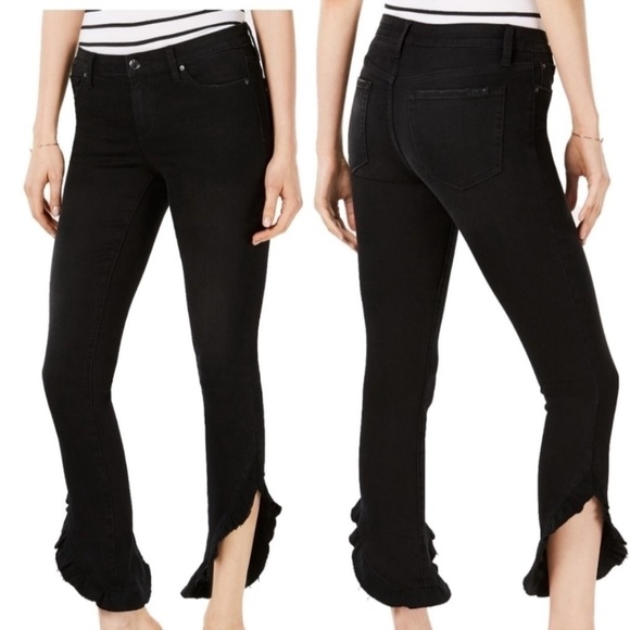 Joe's Jeans | The Icon Mid Rise Skinny Ankle size 24 ruffle Black - Picture 1 of 6
